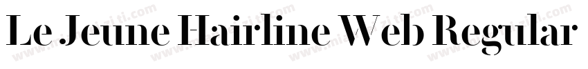 Le Jeune Hairline Web Regular Itali字体转换